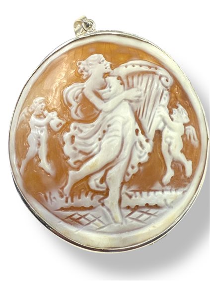 Pendente Mandile 1922 Donna Cammei  in Argento Conchiglia 2MCICM24 - 2MCICM24